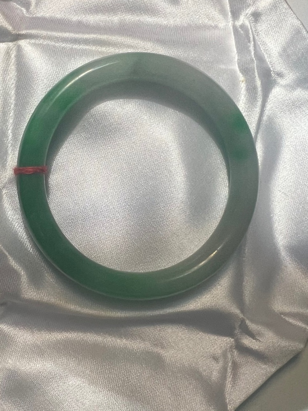 Brand New Original Grade A Green Jadeite Solid Bangle Bracelet 3